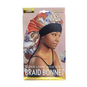 Donna Super Long Wide Edge Braid Bonnet #22593 - Pattern