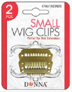 Donna Small Wig Clips 2pk Blonde #7967