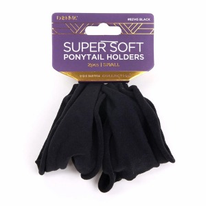 Donna Super Soft Ponytail Holder Small #82145 - Black