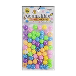 Donna Polka Dot Hair Beads #8665 - Pastel Colors