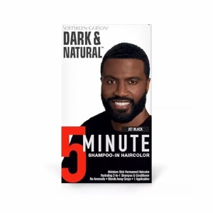 Dark & Natural 5 Minute Shampoo-In Permanent Men's Hair Color Jet Black