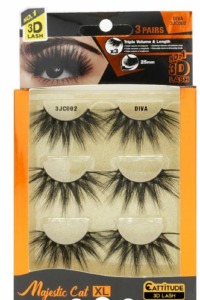 Majestic Cat 25mm 3D Lashes 3pk - Style Diva