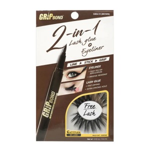 Grip Bond 2-In-1 Eyeliner and Lash Glue - Brown