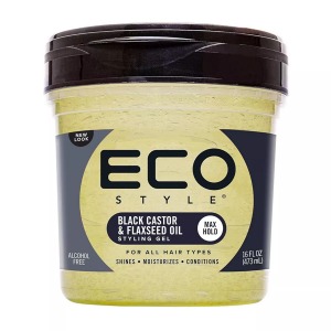 Eco Style Black Castor & Flaxseed Oil Styling Gel 16oz