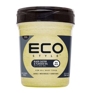 Eco Style Black Castor & Flaxseed Oil Styling Gel 32oz