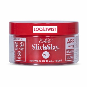 Esha Slick N Slay 2in1 Braids Locs & Edge Gel - Ultra Extreme Hold  5.07oz - Apple