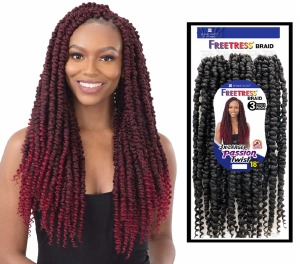 FreeTress Braid 3x Large Passion Twist 18 Inch - # 1