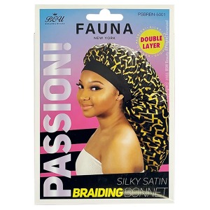 Bou Fauna Silky Satin Braiding Bonnet #PSBRBN-5001 Bou Fauna Silky Satin Braiding Bonnet #PSBRBN-5001