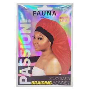 Bou Fauna Silky Satin Braiding Bonnet #PSBRBN-RD