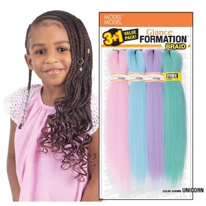 Glance 4x Formation Kids Braiding Hair 16 Inch - # UNICORN