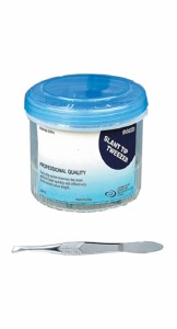 Gabriella Slant Tip Tweezers Jar #GT07J