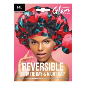 Glam L-XL Reversible Bow Tie Day & Night Cap #26327 - Assorted Pattern
