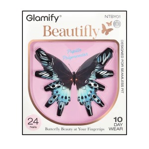 Additional picture of Glamify Beautifly Press on Nails  #NTBY01