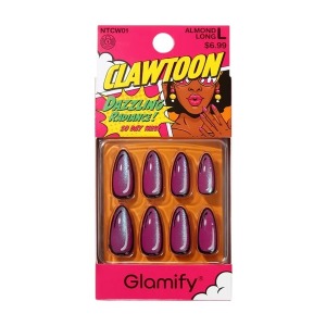 Glamify Clawtoon Press on Nails #NTCW01 - Almond Long Glamify Clawtoon Press on Nails #NTCW01 - Almond Long