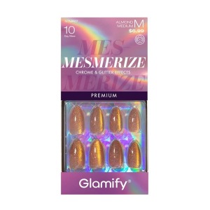 Glamify Mesmerize Premium Press on Nails #NTMR07 - Almond Medium Glamify Mesmerize Premium Press on Nails #NTMR07 - Almond Medium