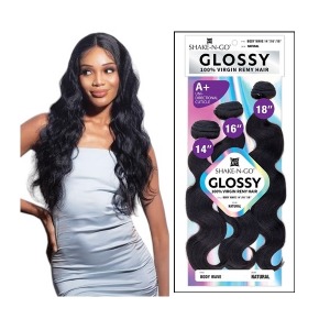 Glossy - Body Wave - 10 -12 -14 - # NATURAL