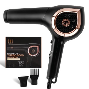 Hot & Hotter Turbo 3000 Ceramic Ionic Hair Dryer #5909