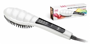 Heated Straightening Brush, White #5948