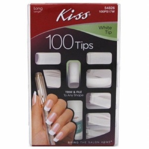 Kiss Pllan Nail Kit - White Tip 100PS17W