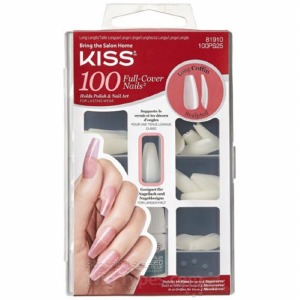 Kiss 100 Full-Cover Nails Long Coffin Sculpted #100PS25