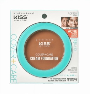 Kiss New York Professional Cover+Care Cream Foundation #ACF325 - Toffee