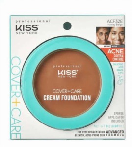 Kiss New York Professional Cover+Care Cream Foundation #ACF328 - Honey Beige Kiss New York Professional Cover+Care Cream Foundation #ACF328 - Honey Beige