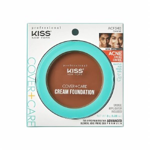 Kiss New York Professional Cover+Care Cream Foundation #ACF340 - Caramel