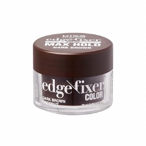 Kiss Edge Fixer Color 24HR Max Hold & 100% Gray Coverage 1.01oz Dark Brown #CE02D