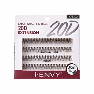 Kiss i-Envy 20D Extension Eyelashes J Curl - Medium #KPEX02