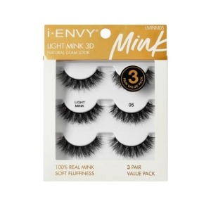 Kiss i-Envy Light Mink 3D Value Pack Eyelashes #LMINM05