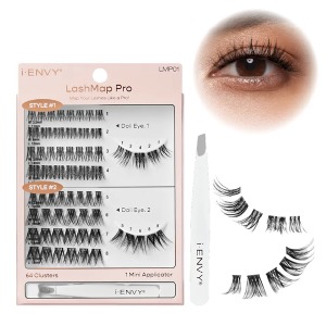 Kiss i- Envy LashMap Pro Cluster Kit with Mini Tweezer #LMP01