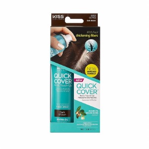 Kiss New York Quick Cover Root Touch-Up Thickning Fiber QCF02 - Dark Brown