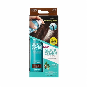 Kiss New York Quick Cover Root Touch-Up Thickning Fiber QCF03 - Medium Brown