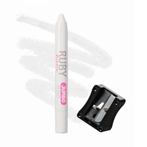 Ruby Kisses Jumbo Eye Pencil with Sharpener #RJP01 - White