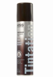 Kiss Tintation Temporary Hair Color Spray #TCS02 Darkest Brown