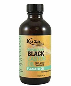 Kuza Jamaican Black Castor Oil Flaxseed Oil 4oz