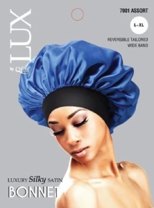 Qfitt Luxury Silky Satin Reversible Bonnet Adults #7001 Assorted Colors