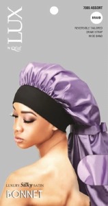 Qfitt Luxury Silky Satin Reversible Bonnet Adults #7005 Assorted Colors Braid