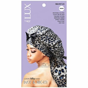 QFitt Lux  Luxury Silky Satin Day & Night Hair Cap #7066 Braid