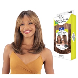 FreeTress Equal Curtain Bang Lace Wig - SAGE - # 2