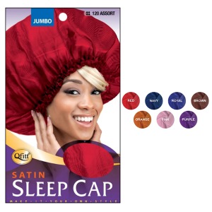 Qfitt Super Jumbo Satin Sleep Cap #120 - Assorted Colors