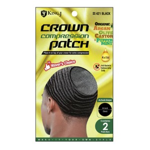 King J Crown Compression Patch #421 - Black