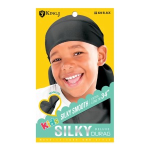 King J Kids Silky Durag #424 - Black