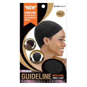 Qfitt Guideline Mesh Come Wig Cap #5301 - Black