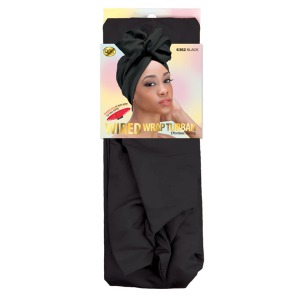 Qfitt Wired Wrap Turban #6362 - Black