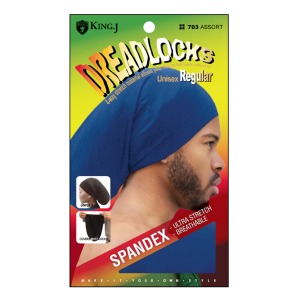 King J Spandex Dreadlocks Cap - Regular #703 - Assorted Colors