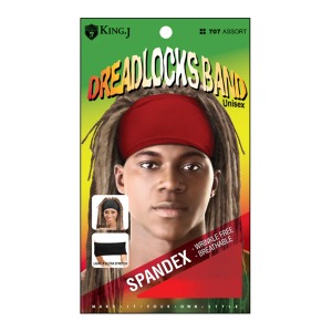 King J Spandex Dreadlocks Band #707 - Assorted Colors