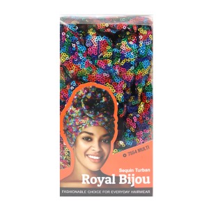 Royal Bijou Sequin Turban #7554 - Multi