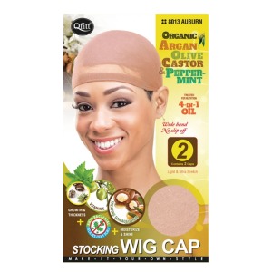 Qfitt Stocking Wig Cap - 2caps #8013 - Auburn