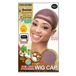 Qfitt Stocking Wig Cap - #8016 - Light Brown